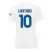 Cheap Inter Milan Lautaro Martinez #10 Away Football Shirt Women 2023-24 Short Sleeve